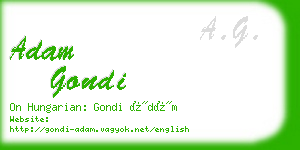 adam gondi business card